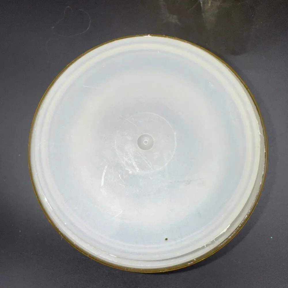 L E Smith Amber Atterbury Scroll Glass Canister Cookie Apothecary Jar 9